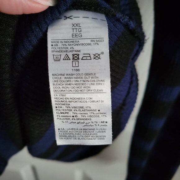 Soft Stripped Long Sleeve Top - Picture 2 of 6